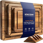 Kikcoin Acacia Wood Cutting Boards by Kikcoin