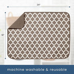 S&T INC. Dish Drying Mat XL, 18” x 24”, Absorbent Microfiber Kitchen Counter Mat - Image 6
