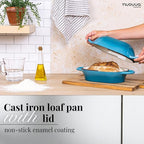 Dutch Oven For Sourdough Bread Baking – Enamelled Cast Iron Bread Loaf Pot – - Image 5