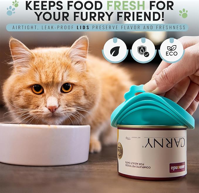 4 Pack Universal Pet Food Can Covers Lids - Image 7