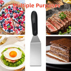 2-Pieces Small Metal Spatula Set, Mini Metal Spatulas - Image 4