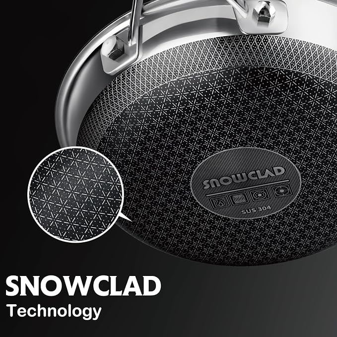 SNOWCLAD Hybrid Pans Set Nonstick - Image 6