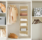 MAX Houser 6 Tier Shelf Hanging Closet Organizer, Closet Hanging Shelf - Image 2