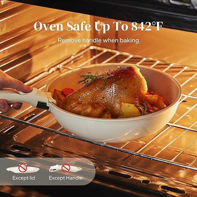 Redchef Ceramic Pots and Pans Set, Nonstick Kitchen Cookware Set - Image 4