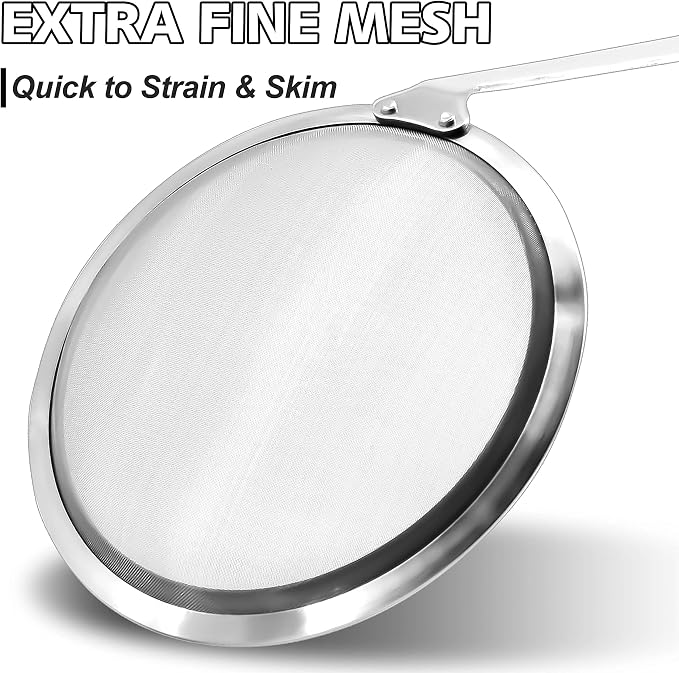 Anaeat 4" Stainless Steel Fat Skimmer Spoon - Image 4