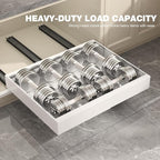 Seinloes 2 Pack Pull Out Cabinet Organizer 18" Deep, Full Extension 3 Slide - Image 9