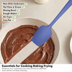 Silicone Spoonula Set: 600ºF Heat Resistant Food Grade Cooking Baking Utensils - Image 7