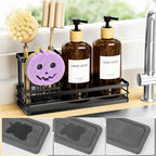 Moforoco Kitchen Dish Soap Dispenser Set, 16OZ Glass Bottle, Hand and Dish Soap - Image 5