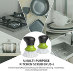 MR.SIGA Dish Scrub Brush, Palm Brush Dish Scrubber - Image 4