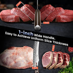 SYOKAMI Butcher Knife Set, Meat Cleaver Chef Knife Set, Japanese Style High - Image 2