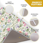 Spring Floral Dish Drying Mat for Kitchen Counter 18x24 Pink Sage Green Flower - Image 4