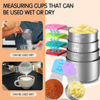 Magnetic Measuring Cups, 6 Stainless Steel Nesting Measuring Cup Set - Image 3