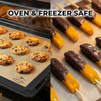 Zulay Kitchen Silicone Baking Mat Set – 2-Pack 16.5″ × 11.6″ Reusable Non-Stick - Image 5