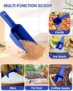 2 Cup Dog Food Scoop, Plastic Pet Food Scoop - Image 5