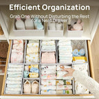 Vtopmart 18 Pack Baby Clothes Organizer, Dresser Drawer Organizer - Image 3