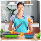 Silicone Collapsible Colander Sink Colander Collapsible Camping Versatile - Image 7