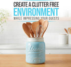 Comfify Wide Mouth Mason Jar Utensil Holder Decorative Kitchenware Organizer - Image 2