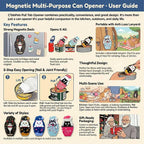 Ring Pull Can Opener for Soda Food Cat Cans Easy Open Tool for Weak Hands - Image 2