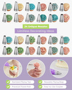 Kootek 32-Piece Piping Bags and Tips Set - Image 2