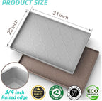 SIKADEER 31" x 22" Under Sink Mat Waterproof, Silicone Mat Kitchen Drawer Shelf - Image 3