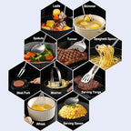 Stainless Steel Kitchen Utensils 12 Pcs, Small Cooking Utensils Set, Serving - Image 3