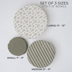 Beautiful Linen Cotton Blend Bowl Covers - Image 4