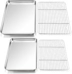 P&P CHEF 16 + 12.5 Inch Stainless Steel Baking Sheet by PPCHEF