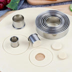 Round Cookie Cutters Set 12 Pieces Bistcuit Cookie Cutters Circle Pastry - Image 6