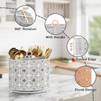 YIUKEA Rotating Utensil Caddy Holder - Image 4