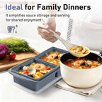 Silicone Freezer Tray with Lid Soup Freezer Container Molds with Steel - Image 8