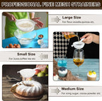 3 Pcs Plastic Nylon Mesh Strainer Colander - Image 5