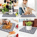 WISELIFE Dish Drying Mat Super Absorbent Drying Mat Large Dish Drying Mats - Image 6