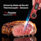 Instant Read Meat Thermometer, GrillBliss USB-C Rechargeable Digital Food - Image 2