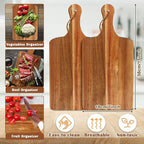 10 Packs Acacia Wood Cutting Board, 15 x 7 Inch Plain Chopping Board - Image 2