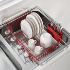 JASIWAY Red in Sink Dish Drying Rack, Expandable Stainless Steel Small Dish by JASIWAY