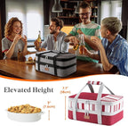 Lifewit Insulated Double Decker Casserole Carrier, Expandable Lasagna Lugger - Image 4