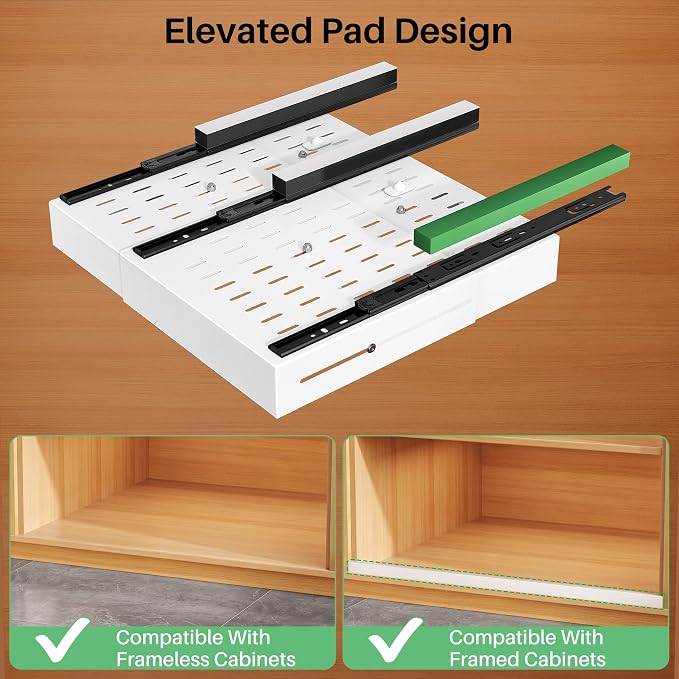 2 Pack Pull out Cabinet Organizer, Expandable Width, Depth - Image 5