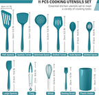 HaWare 11 PCS Silicone Cooking Utensils Set, Heat Resistant Kitchen Utensils - Image 2