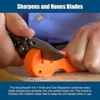 AccuSharp 4-in-1 Knife & Tool Sharpener, Coarse Tungsten Carbide Sharpening - Image 3