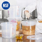 CURTA 6 Quart Translucent Round Food Storage Container - Image 4
