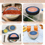 5-Size Reusable Beeswax Bowl Covers - Image 5