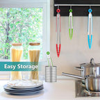 Kitchen Tongs Set of 3, Cooking Tongs - Image 5