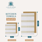 Casa Platino Kitchen Dish Cloths and Dish Towels, Soft and Stylish Helpers - Image 2