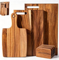 Acacia Wood Cutting Board Set of 3 by BierofaroDirect