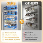 Magnetic Spice Rack for Refrigerator, 4 Pack Metal Magnetic Shelf Organizer for - Image 5