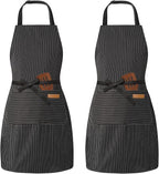 BeLuyi 2 Pack Adjustable Bib Apron by BELUYI