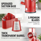 Zulay Kitchen Rotary Cheese Grater 5 Blade Cheese Shredder - Image 8