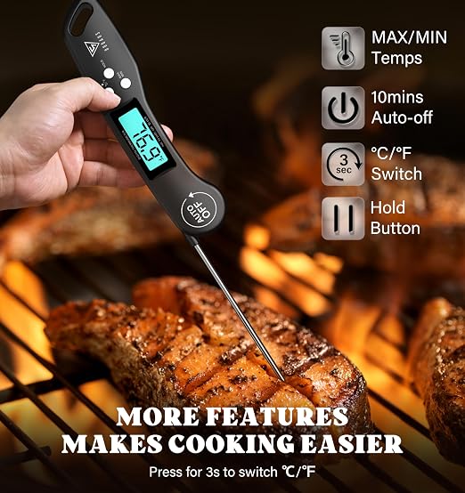 DOQAUS Digital Meat Thermometer, Instant Read Food Thermometer - Image 6