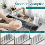 Stone Faucet Mat for Kitchen Sink, Diatomite Stone Drying Mat for Kitchen - Image 5