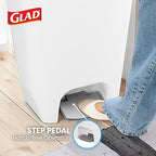 Glad 13 Gallon Trash Can | Plastic Kitchen Waste Bin - Image 4
